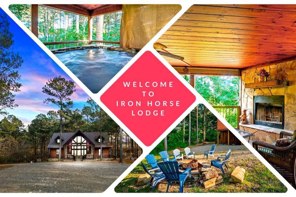 Iron Horse Lodge Sleeps 18, Games, Fire Pit, Hot Tub, Ev, More Broken Bow Exterior foto